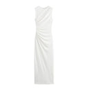 Chic Solid Color Sleeveless Pleated Dress