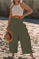 Women's Wide-Leg Pants with Side Pockets