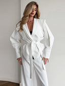 Chic Blazer with Structured Sleeves for Women
