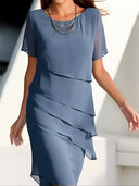 Flowing Layered Dress for Women