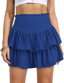 Chic Ruffled Flare Skirt with Elastic Waist