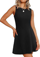 Women's Sleeveless A-Line Dress in Classic Style
