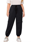 Stylish Women's Cargo Pants with Elastic Waist and Versatile Pockets