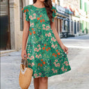 Floral Ruffle Summer Dress for Women
