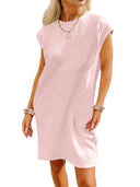 Chic Textured Loose Summer Dress for Women