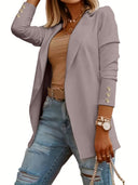 Chic Women's Blazer with Glamorous Buttons