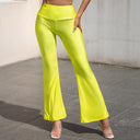 High-Waisted Shimmering Flared Pants for Women