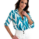 Floral Accent Women's Blouse for Effortless Style