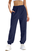 Women's Elastic Waist Trousers with Pockets