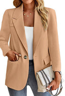 Chic Women's Blazer with Stylish Pockets