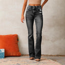 Women's Retro High-Waisted Flared Jeans