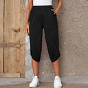 Stylish Women's Culotte Pants with Button Accents