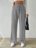 Women's Stretchy Pants with Elastic Waist and Drawstring