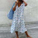 Floral V-Neck Maxi Dress for Women