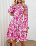 Floral Ruffle Women's Dress for Effortless Style