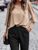 Chic Puff Sleeve Women's Blouse