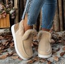 Women's Fleece Slippers with Cozy Lining and Non-Slip Sole