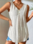 Chic Long Sleeve Blouse with Textured Design and Button Accents