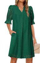 Floral Dress with Chic Cut-Out Design for Women