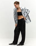 Chic Glitter Palazzo Pants for Women