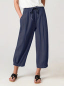 Stylish Summer Pants with Elastic Waistband