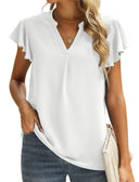 Chic Women's Ruffle Sleeve Blouse