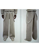 Chic Ruffle Detail Lounge Pants for Women