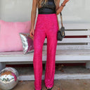 Sequined High-Waist Palazzo Pants for Women