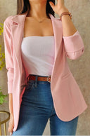 Chic Blazer with Refined Cut and Ample Pockets