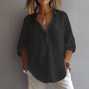 Stylish Women's Linen Blouse - Chic Design