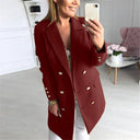 Chic Women's Blazer with Gold Buttons