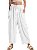 Women's Wide-Leg Pants with Side Pockets