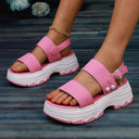 Chic Women's Platform Sandals with Wide Straps
