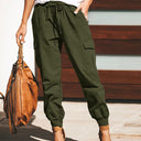 Chic Women's Cargo Pants with Elastic Waistband
