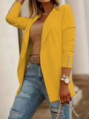 Chic Women's Blazer with Glamorous Buttons