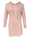 Textured Knit Hooded Dress for Women