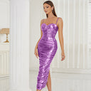 Chic Long Sleeve Dress with Flattering Draping