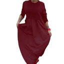 Chic Long Sleeve Dress with Flared Skirt