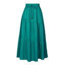 Women's Flowing Ruffle Skirt with Elastic Waist