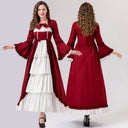Chic Ruffled Historical Dress for Women