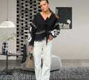 Lace-Overlay Blouse for Women