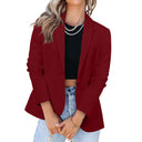 Chic Women's Blazer with Modern Cut and Stylish Pockets