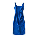 Chic Ruffle Detail Women's Midi Dress