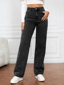 Vintage High-Waisted Wide Leg Jeans for Women