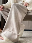 Chic Wide-Leg Trousers with Fringes for Women