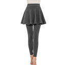 Stylish Women's Leggings with Skirt Overlay