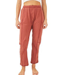 Stylish Women's Leisure Pants with Side Pockets and Elastic Waistband