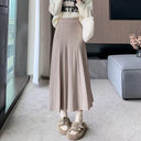 Chic High-Waisted Pleated Maxi Skirt for Women
