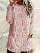 Chic Women's Sweatshirt Dress in Cozy Fabric