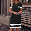 Stylish Women's Striped Dress with Chest Pocket